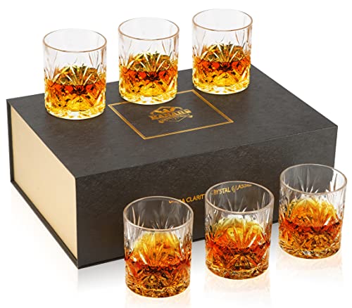 KANARS Bourbon Whiskey Glasses Set of 6