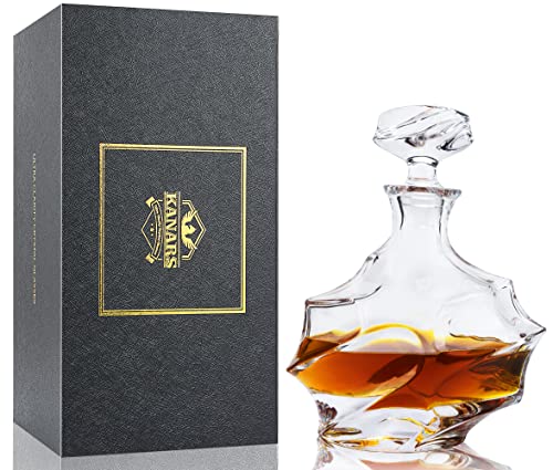 KANARS Whiskey Decanter with Airtight Stopper