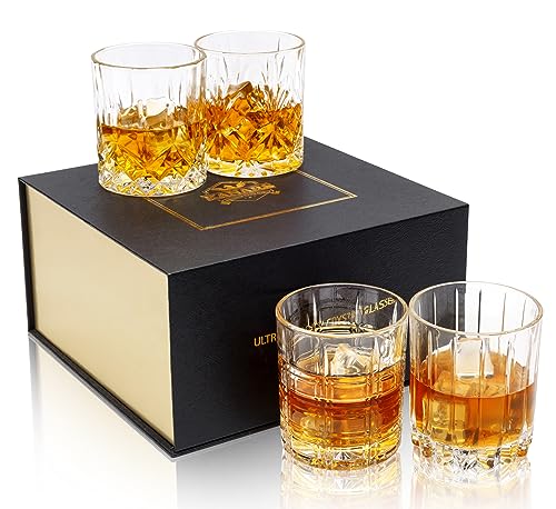 KANARS Multi-Style Liquor Glasses Set of 4